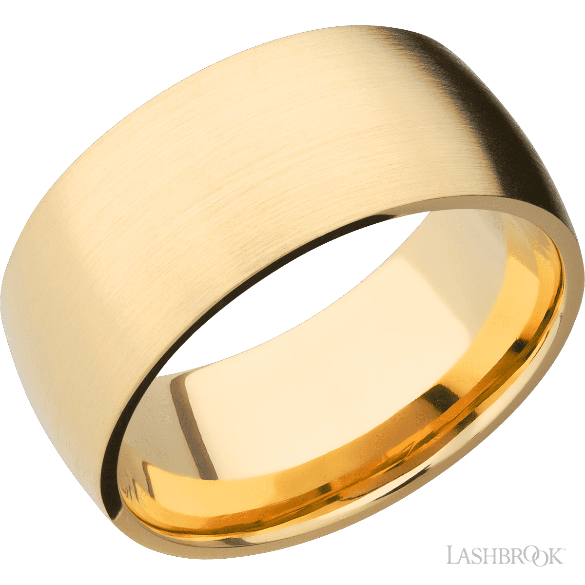 14K Yellow Gold with Satin Finish