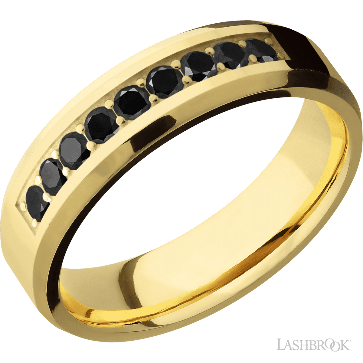 14K Yellow Gold with Polish, Polish Finish