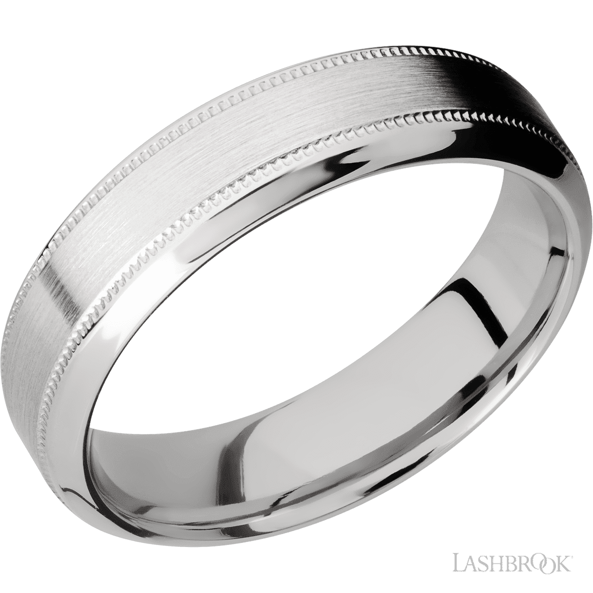 14K White Gold with Satin, Polish Finish