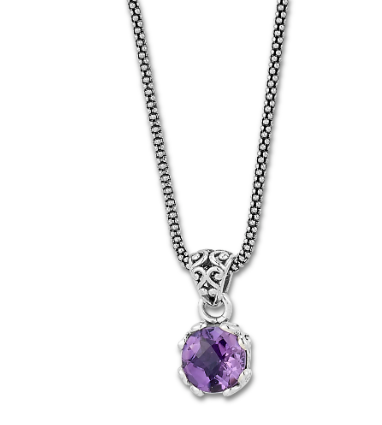 Gemstone Necklace Sterling Silver