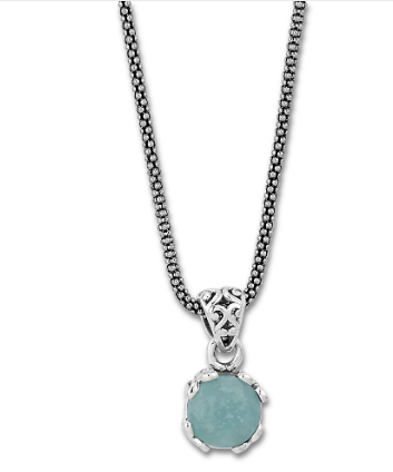 Gemstone Necklace Sterling Silver