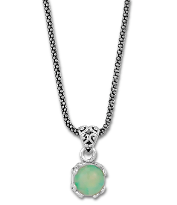 Gemstone Necklace Sterling Silver