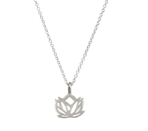 Sterling Silver Lotus Pendant