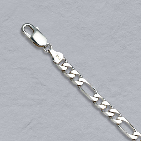 Sterling Silver 6.5mm Figaro