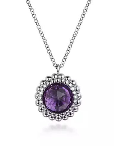 Sterling Silver Amethyst Necklace