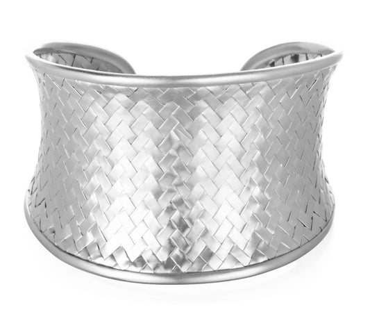 Sterling Silver Medium Woven Cuff