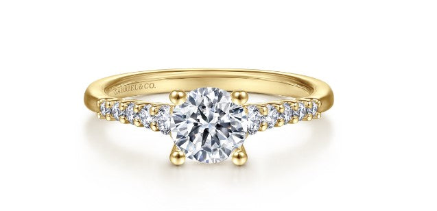 Lady's 14k Yellow Gold Diamond Engagement Ring