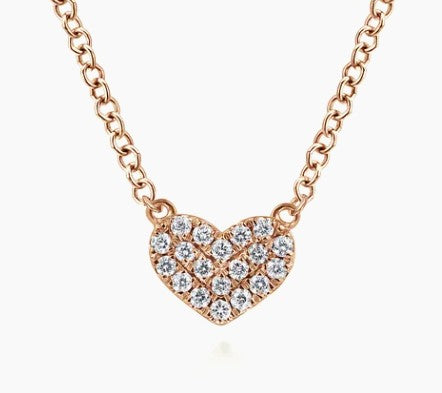 Lady's Yellow 14 Karat Heart Pendant