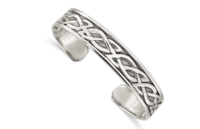 Sterling Silver Celtic Design Cuff