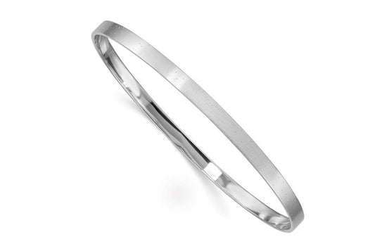 Sterling Silver Satin Bangle