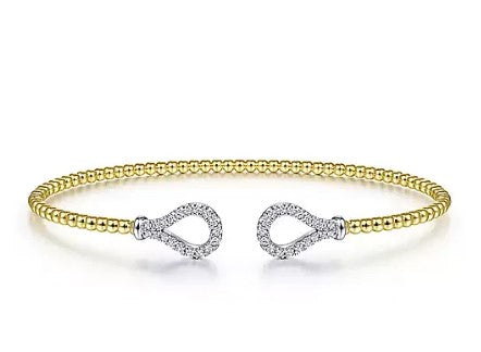 14 Karat Two Tone Diamond Bracelet